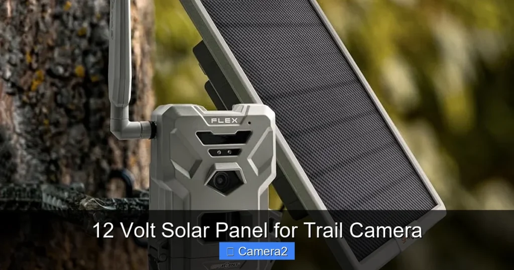 12 Volt Solar Panel for Trail Camera