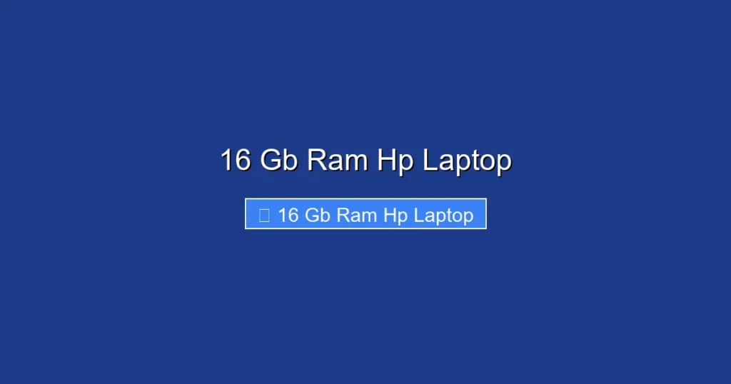 16 Gb Ram Hp Laptop