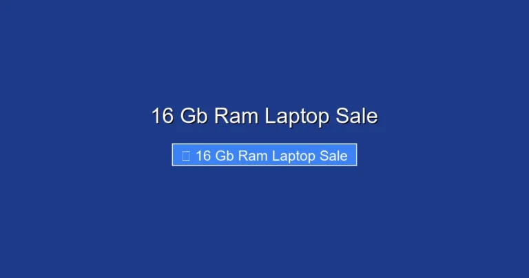 16 Gb Ram Laptop Sale