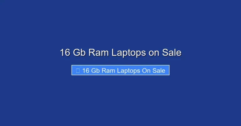 16 Gb Ram Laptops on Sale
