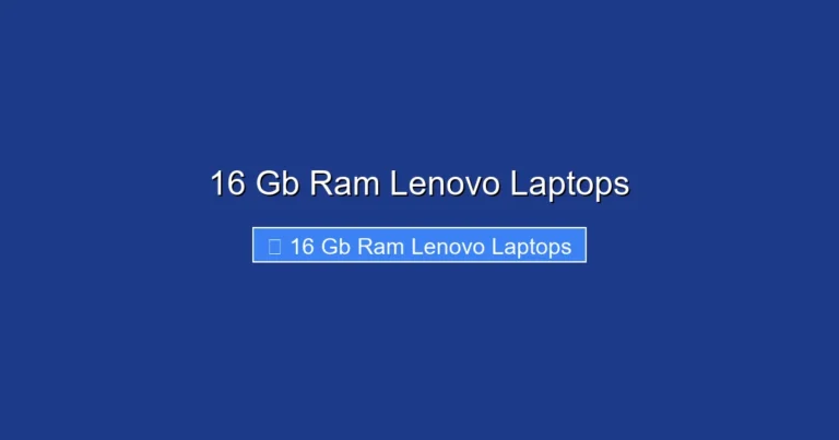 16 Gb Ram Lenovo Laptops