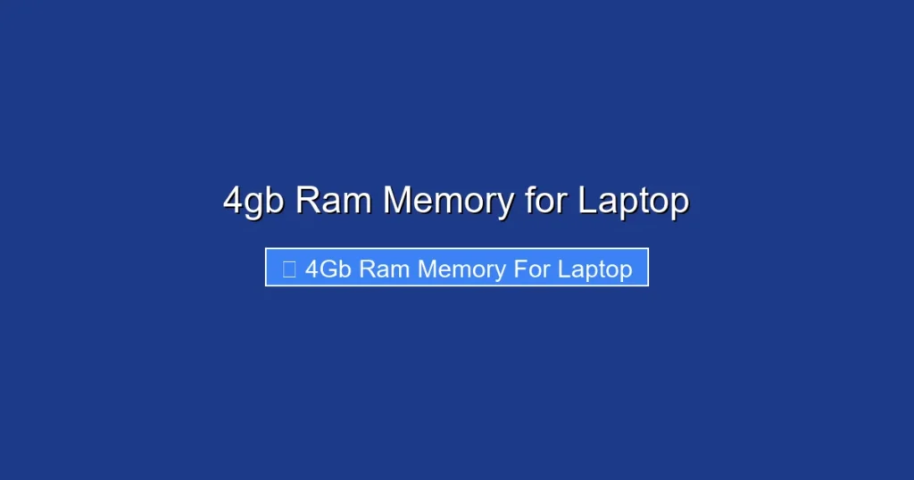 4gb Ram Memory for Laptop