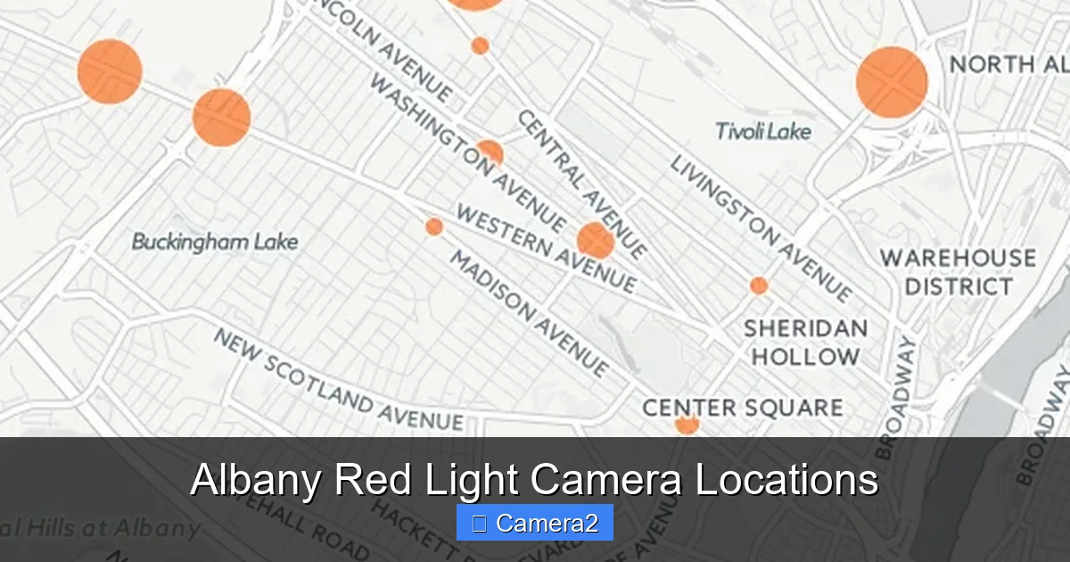 Albany Red Light Camera Locations