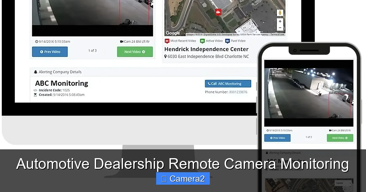 Automotive Dealership Remote Camera Monitoring
