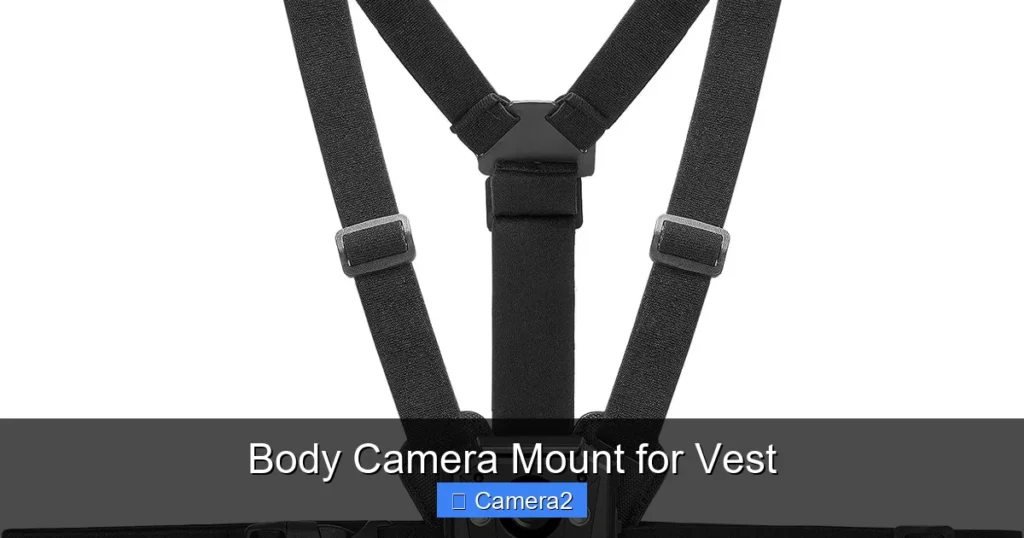 Body Camera Mount for Vest