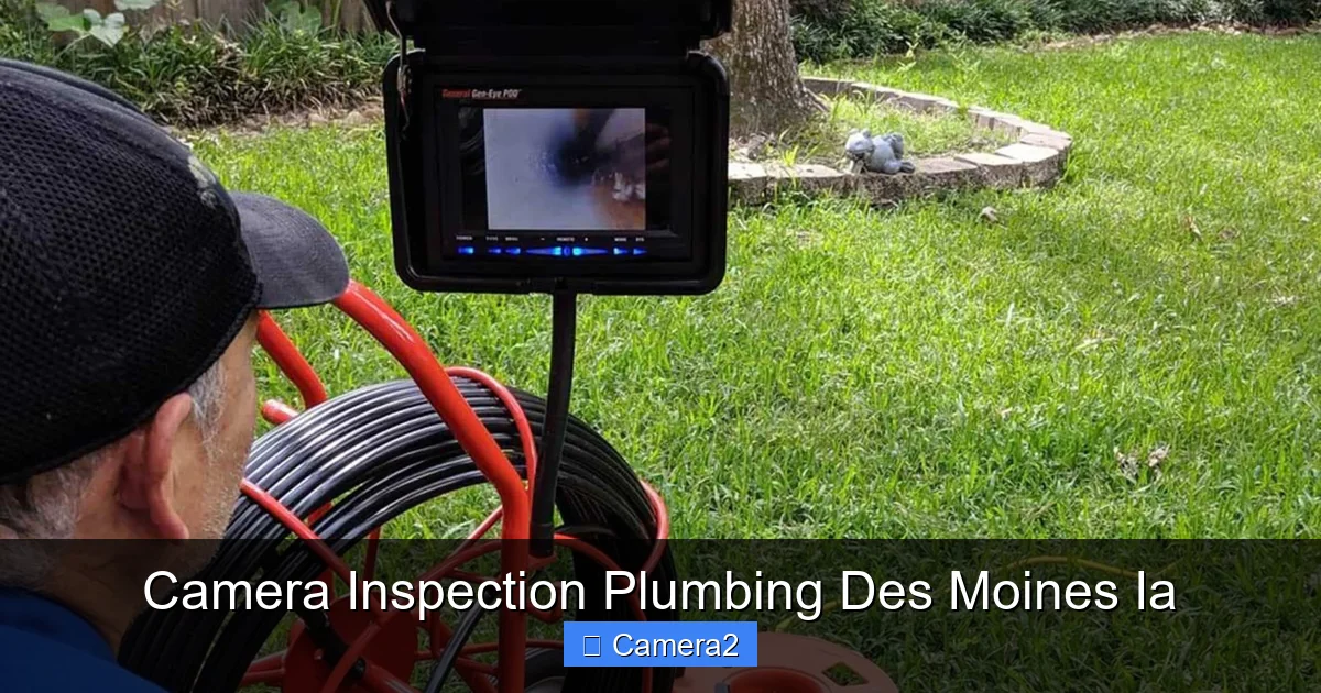 Camera Inspection Plumbing Des Moines Ia