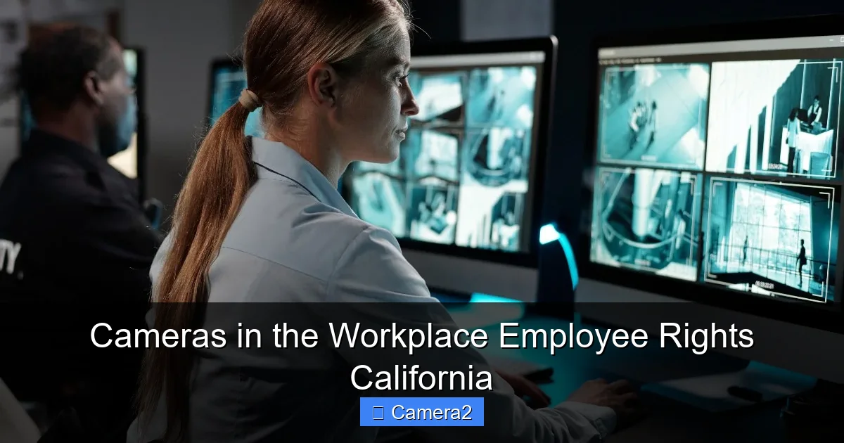 Cameras in the Workplace Employee Rights California
