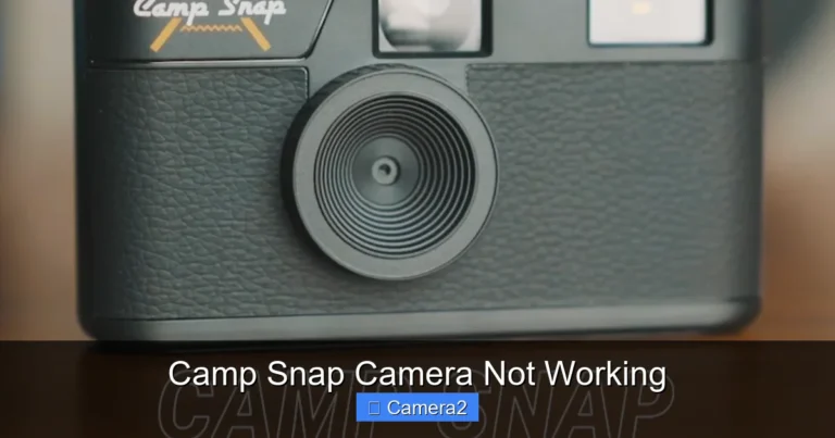 Camp Snap Camera Not Working