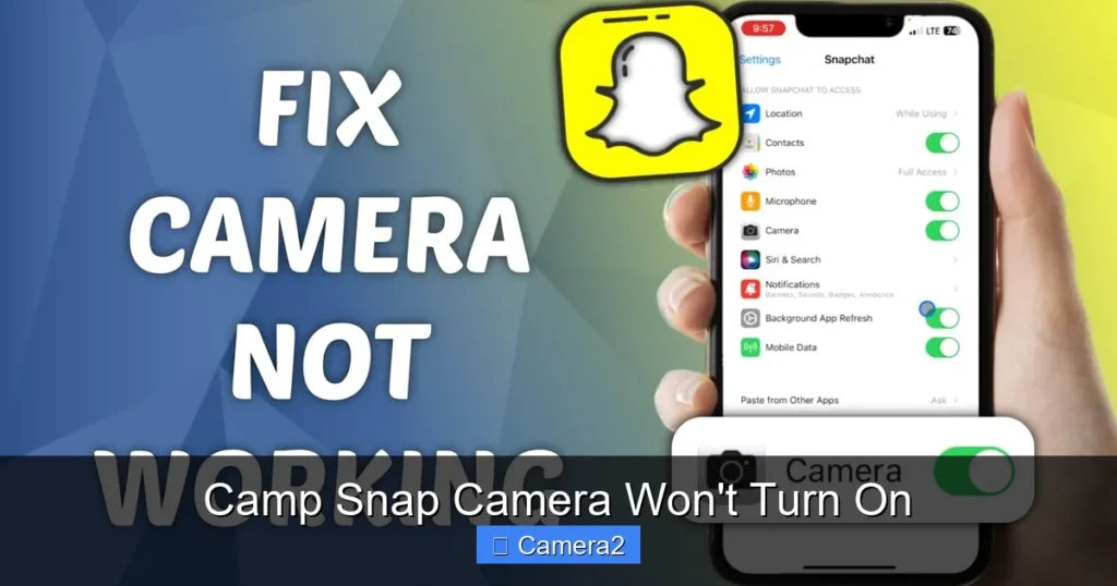Camp Snap Camera Won't Turn On