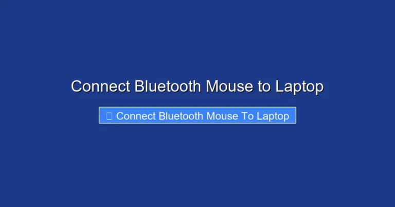 Connect Bluetooth Mouse to Laptop