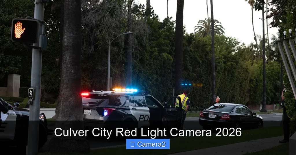 Culver City Red Light Camera 2026
