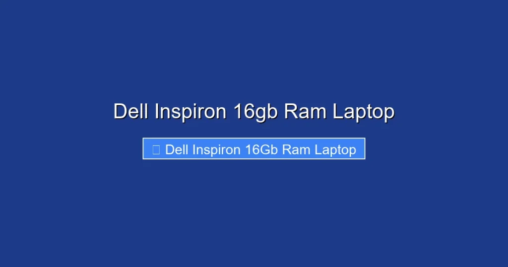 Dell Inspiron 16gb Ram Laptop