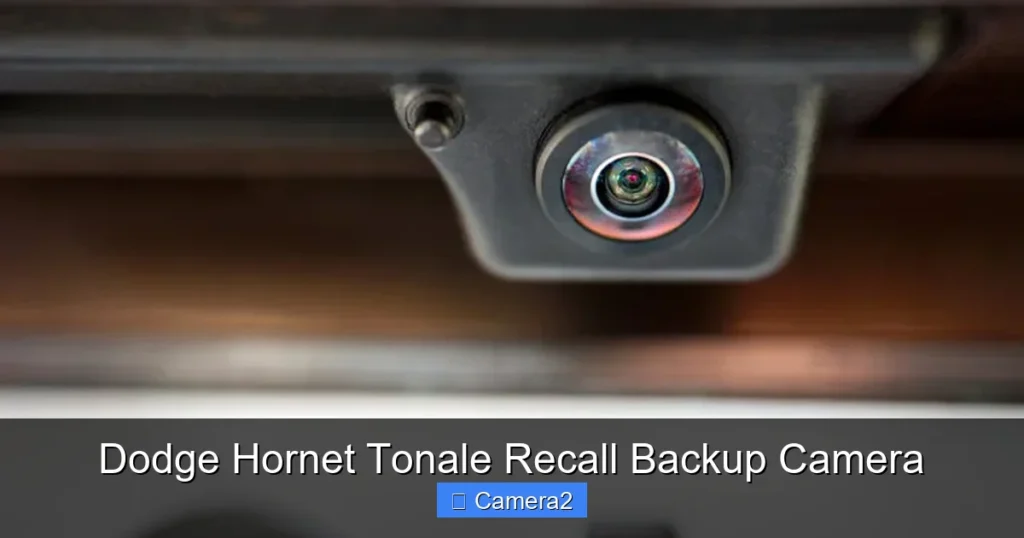Dodge Hornet Tonale Recall Backup Camera