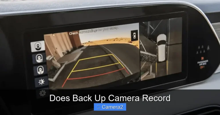 Does Back Up Camera Record