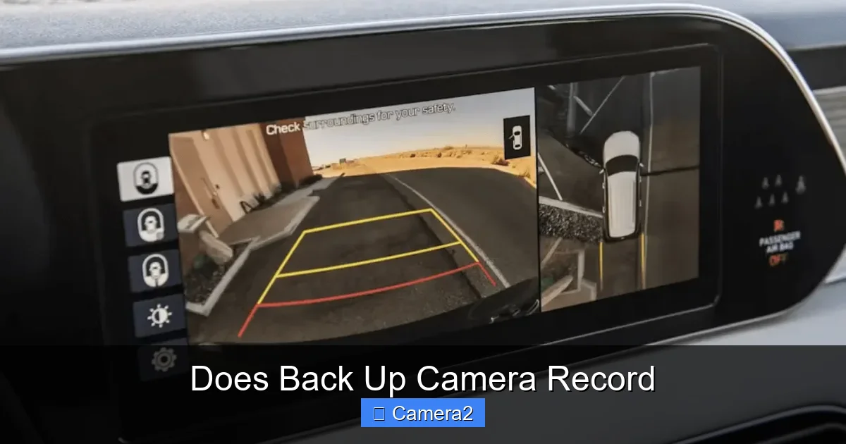 Does Back Up Camera Record