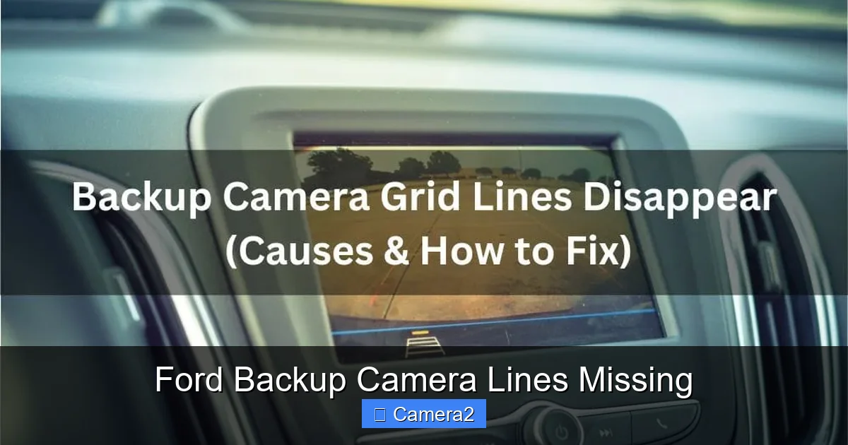 Ford Backup Camera Lines Missing