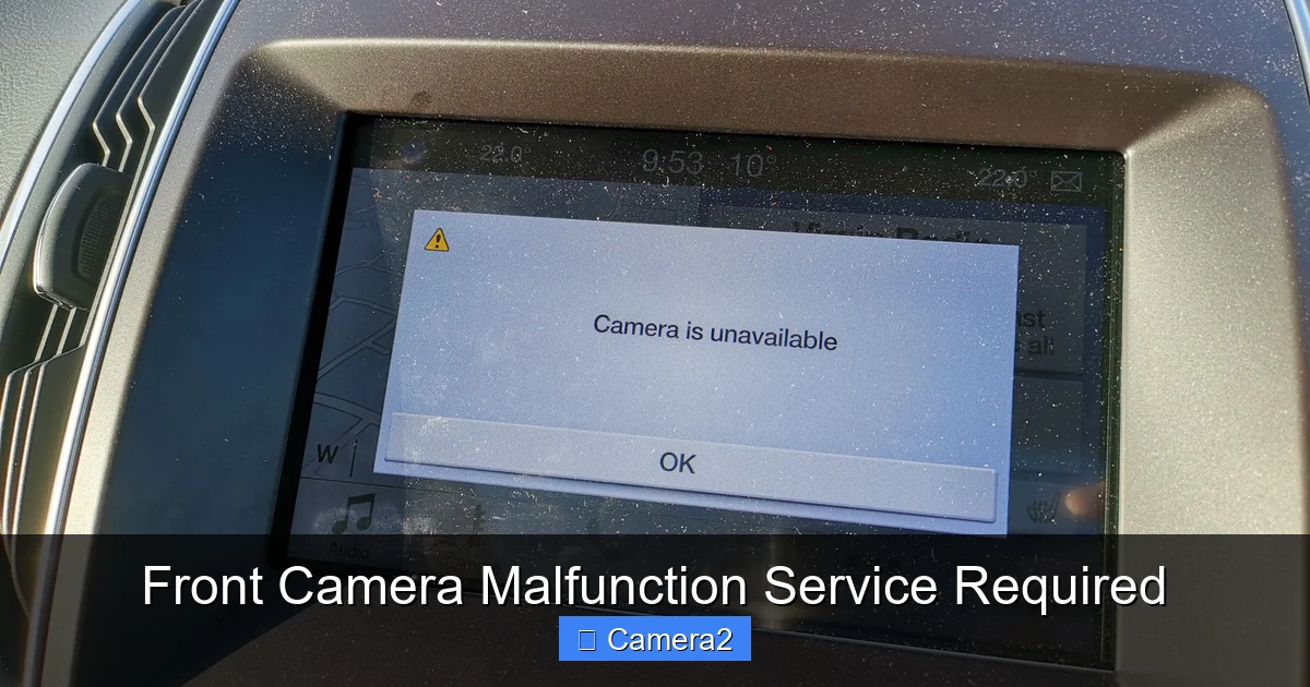 Front Camera Malfunction Service Required