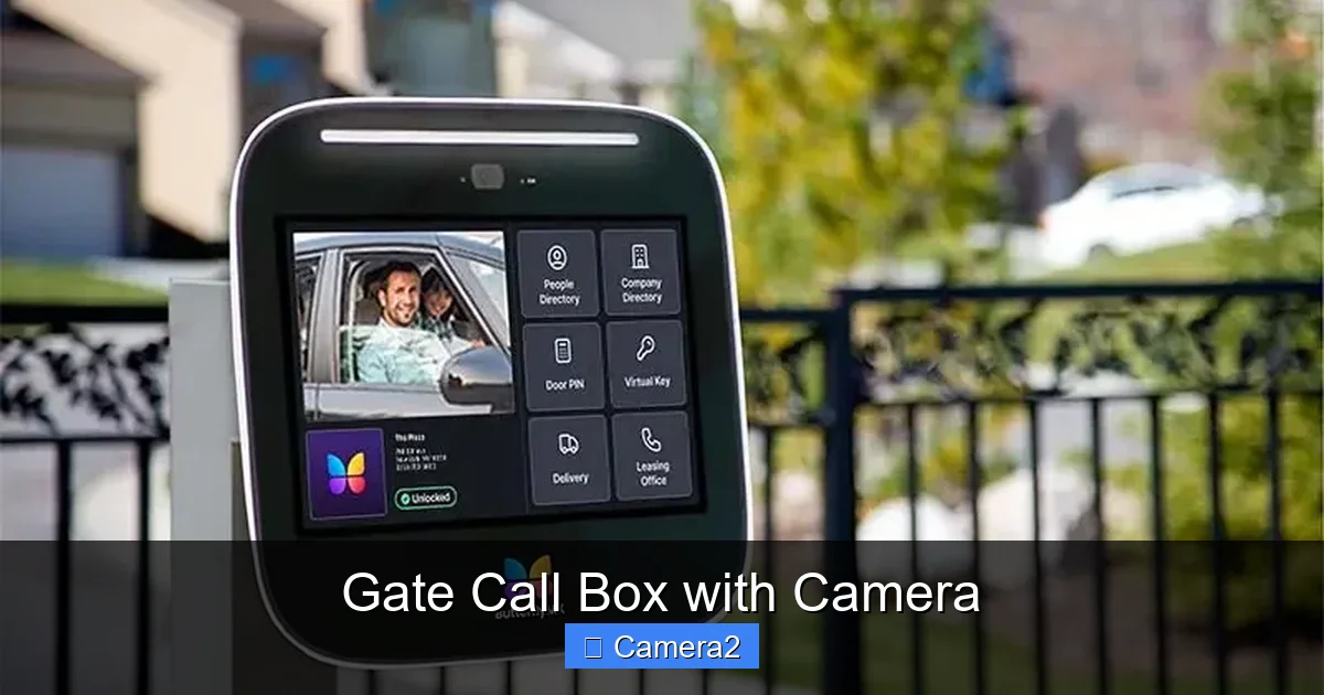 Gate Call Box with Camera