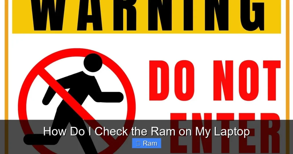 How Do I Check the Ram on My Laptop