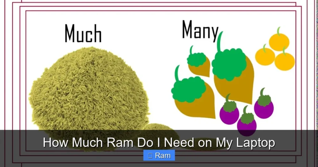 How Much Ram Do I Need on My Laptop
