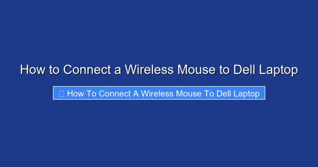 How to Connect a Wireless Mouse to Dell Laptop