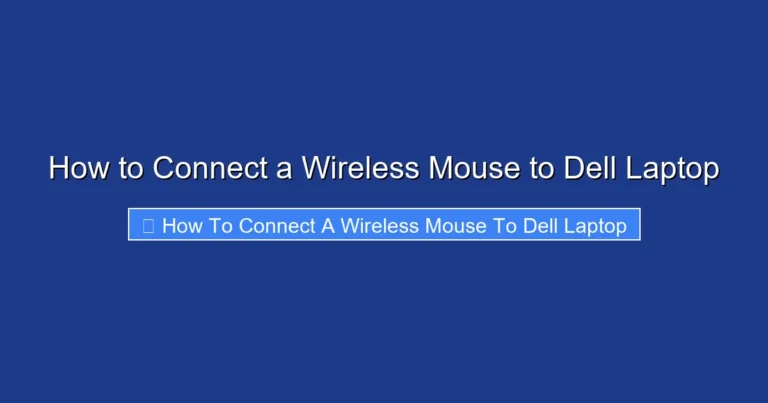 How to Connect a Wireless Mouse to Dell Laptop