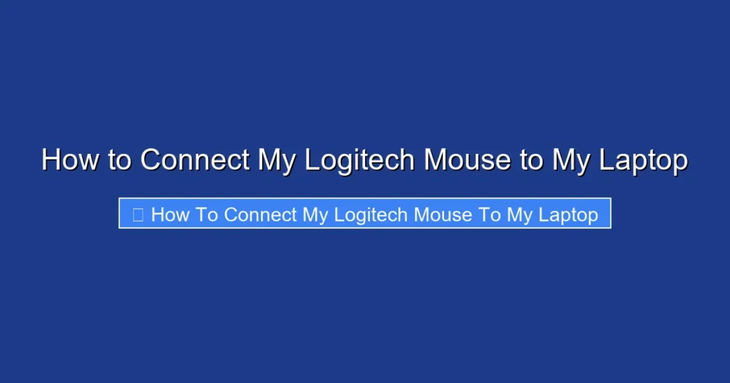How to Connect My Logitech Mouse to My Laptop