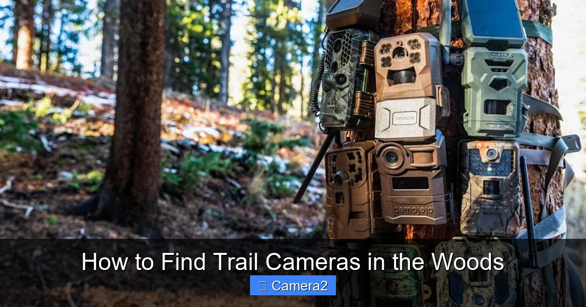 How to Find Trail Cameras in the Woods