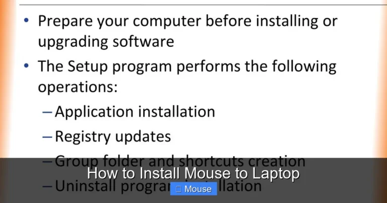 How to Install Mouse to Laptop