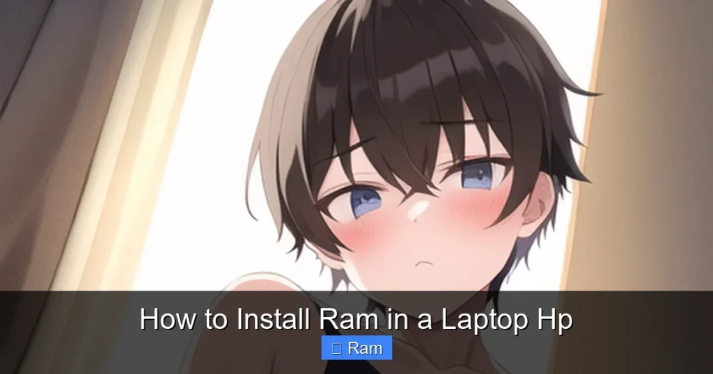 How to Install Ram in a Laptop Hp
