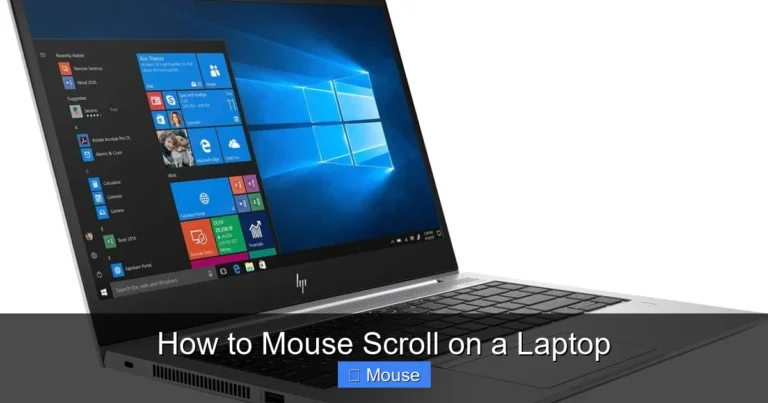 How to Mouse Scroll on a Laptop