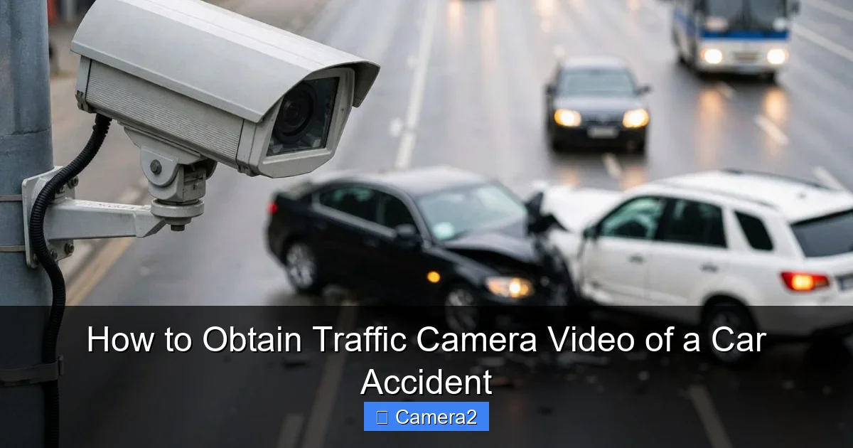 How to Obtain Traffic Camera Video of a Car Accident