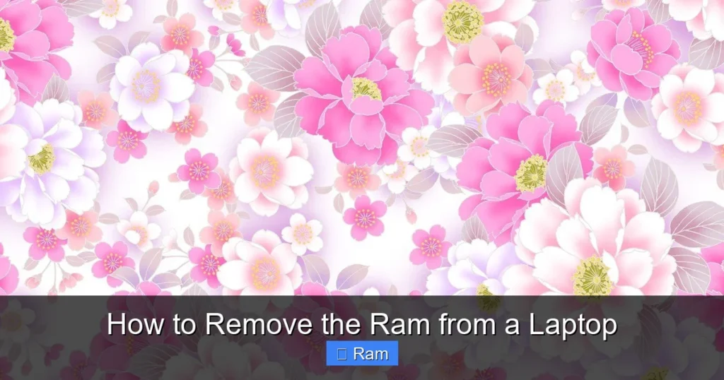 How to Remove the Ram from a Laptop