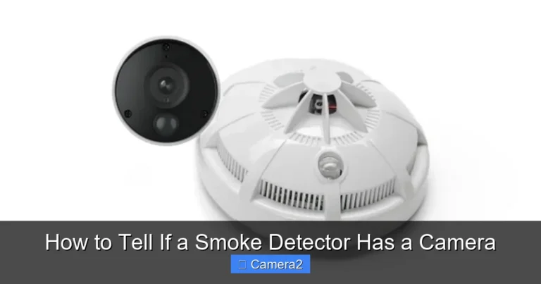 How to Tell If a Smoke Detector Has a Camera