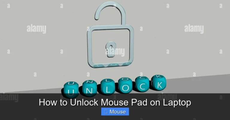 How to Unlock Mouse Pad on Laptop