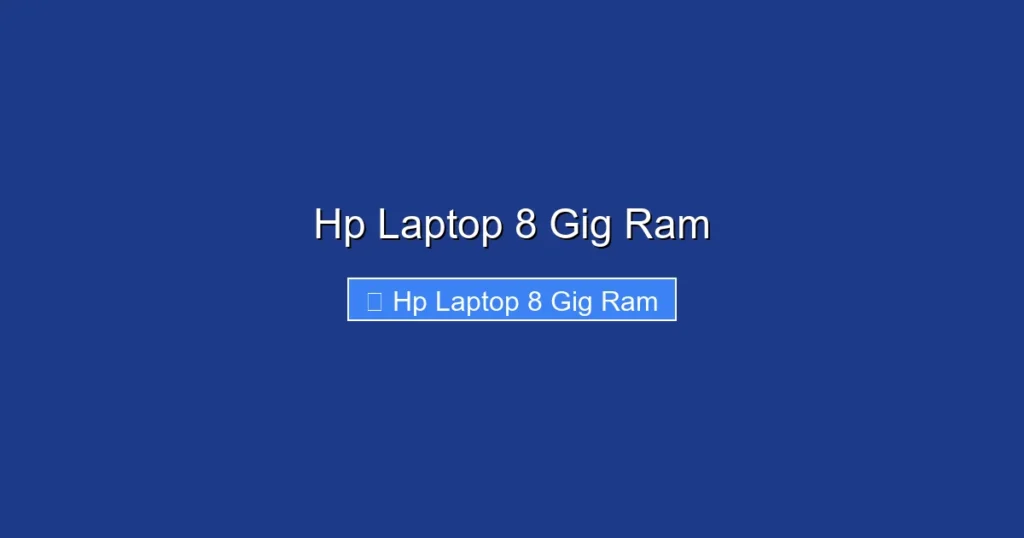 Hp Laptop 8 Gig Ram
