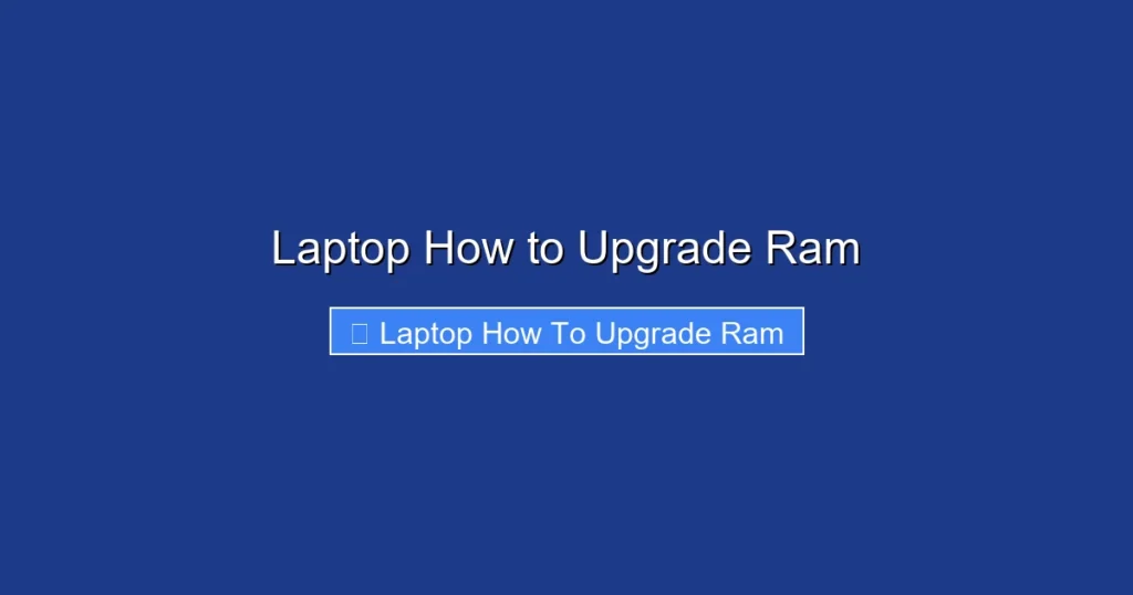 Laptop How to Upgrade Ram