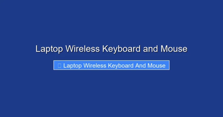 Laptop Wireless Keyboard and Mouse