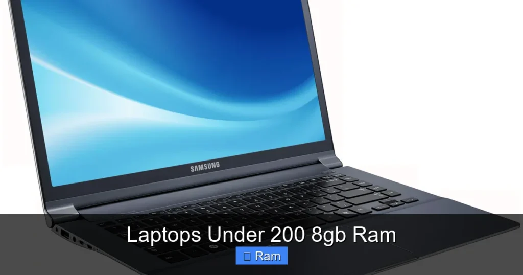 Laptops Under 200 8gb Ram