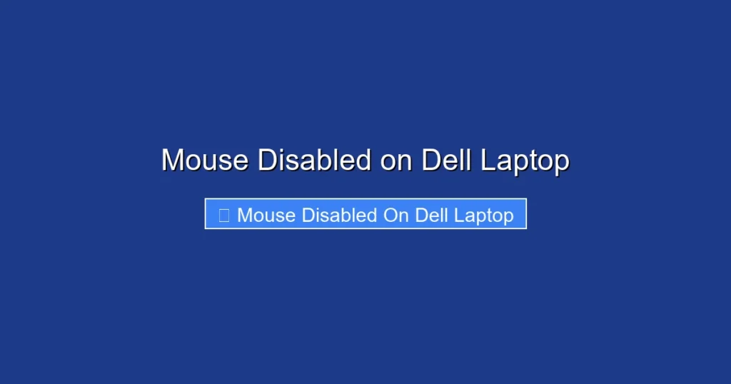 Mouse Disabled on Dell Laptop