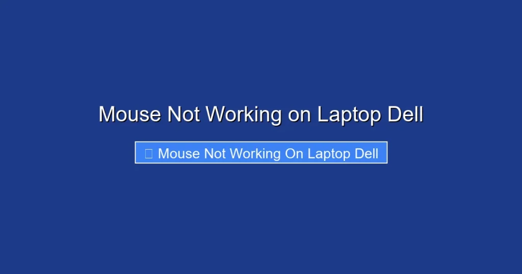 Mouse Not Working on Laptop Dell