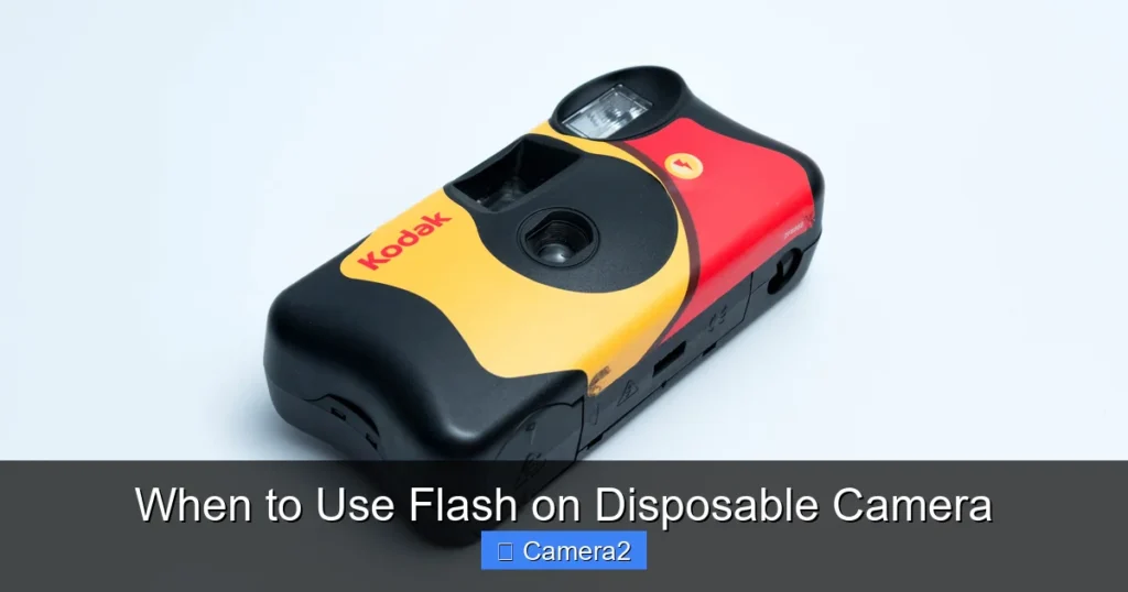 When to Use Flash on Disposable Camera