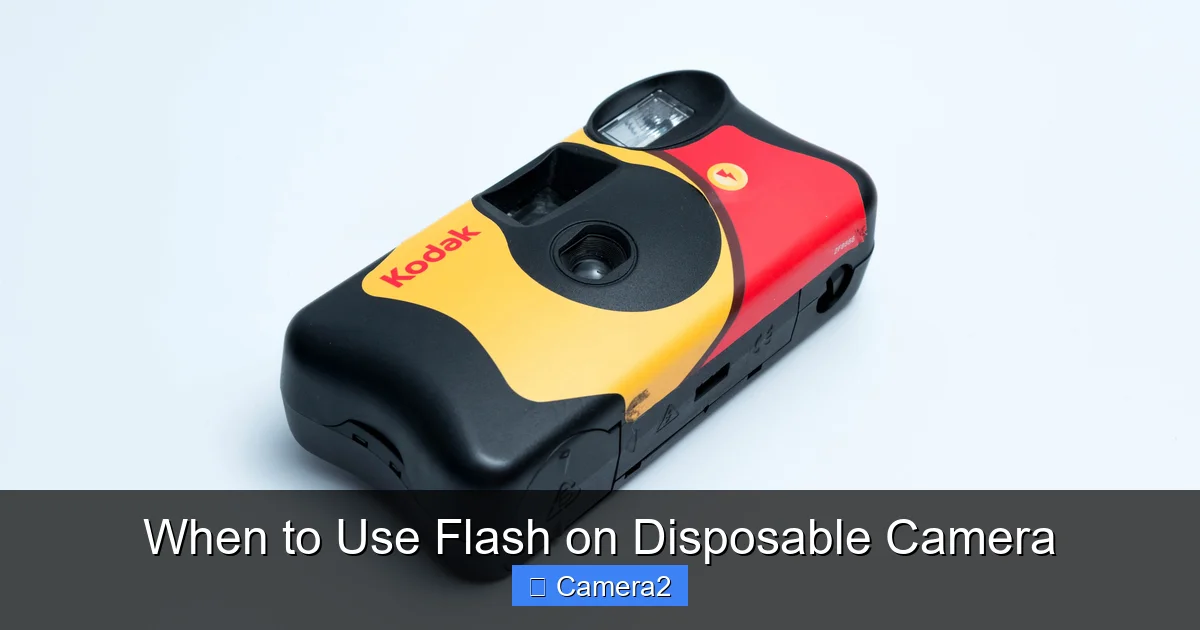 When to Use Flash on Disposable Camera
