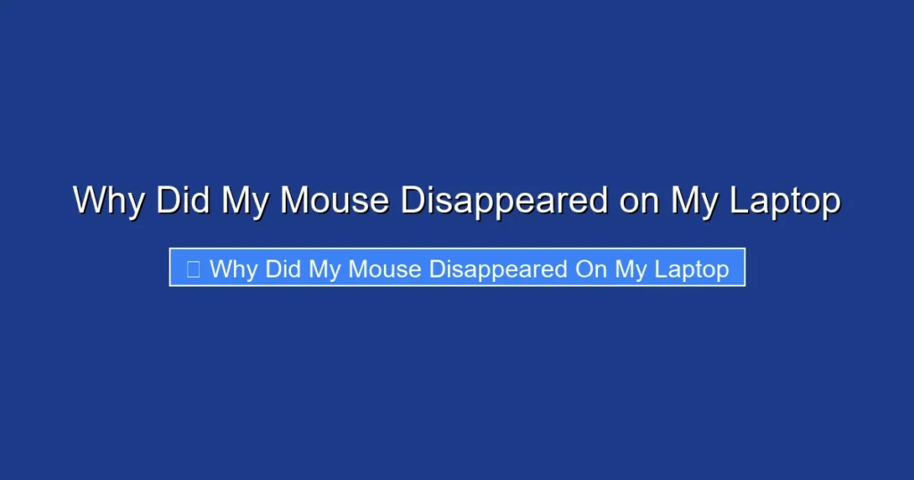 Why Did My Mouse Disappeared on My Laptop
