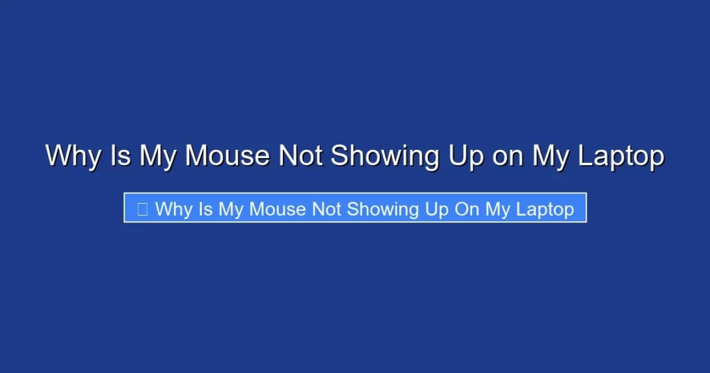 Why Is My Mouse Not Showing Up on My Laptop