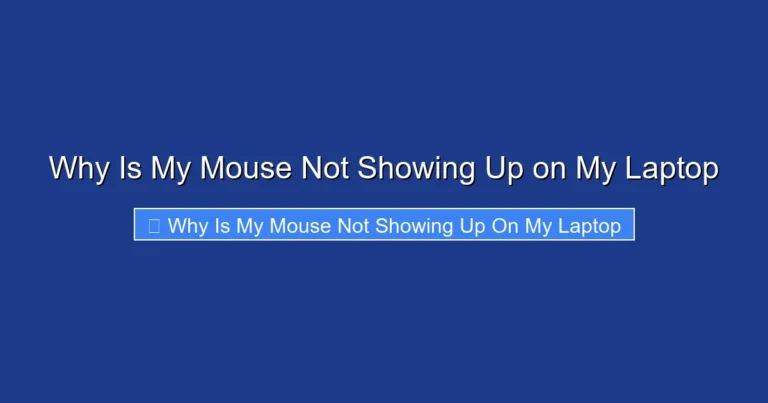 Why Is My Mouse Not Showing Up on My Laptop