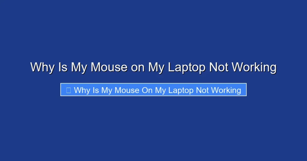 Why Is My Mouse on My Laptop Not Working