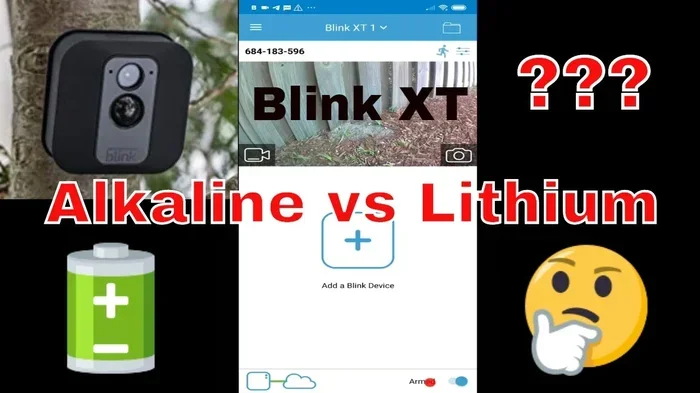 Alkaline Batteries in Blink Camera