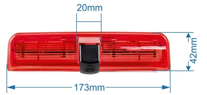 Ampire Ultra-low-lux Color Reversing Camera Mirrored with Guidelines