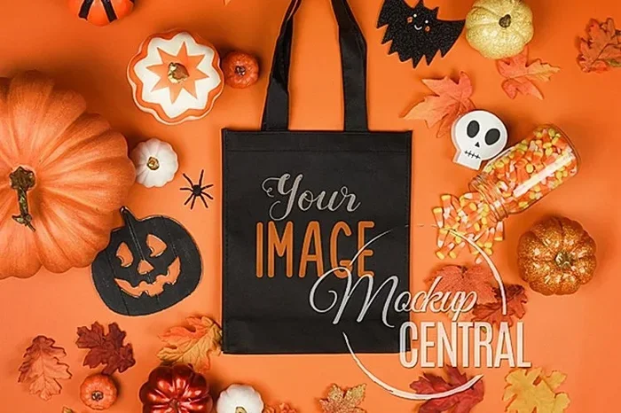 Mini Jamie Camera Bag in Signature Canvas with Halloween Print